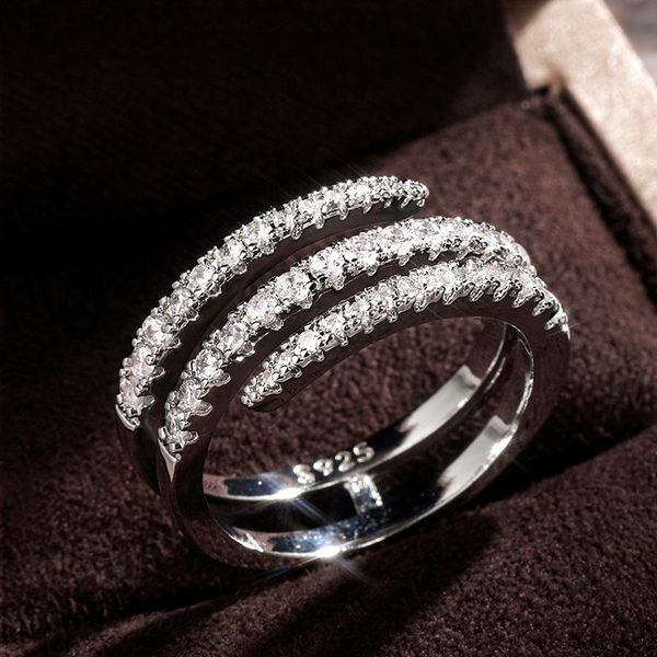 wedding rings fashion surround shaped finger for women shiny crystal cz marriage party bridal statement jewelry whole sale, Slivery;golden 
wedding rings fashion surround shaped finger for women shiny crystal cz marriage party bridal statement jewelry whole sale, Slivery;golden