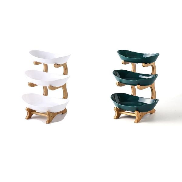 dishes & plates 3 tiers fruit plate with wood holder candy kitchen organizer rack party serving display tray
dishes & plates 3 tiers fruit plate with wood holder candy kitchen organizer rack party serving display tray