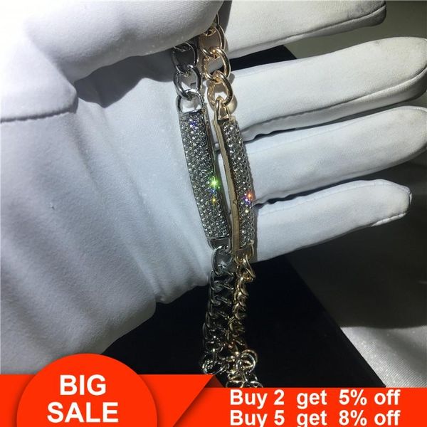 classic lovers tennis bracelet white rose gold filled crystal cz chain party bracelets for women men fashion jewerly, Silver
classic lovers tennis bracelet white rose gold filled crystal cz chain party bracelets for women men fashion jewerly, Silver