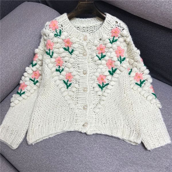 2021 new oversized floral knitted cardigan mujer korean fashion o-neck long sleeve loose knit sweater women autumn winter clothing b82x, White;black
2021 new oversized floral knitted cardigan mujer korean fashion o-neck long sleeve loose knit sweater women autumn winter clothing b82x, White;black