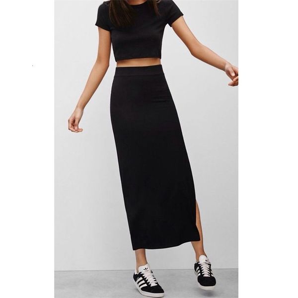 casual dresses summer women's black round collar short-sleeved t-shirt two-piece set one-sided fork skirt o0xl, Black;gray
casual dresses summer women's black round collar short-sleeved t-shirt two-piece set one-sided fork skirt o0xl, Black;gray