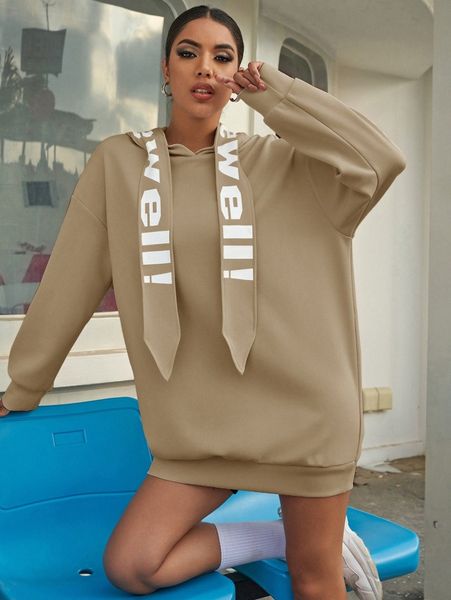 drop shoulder letter graphic draped hooded oversized sweatshirt dress b76o#, White;black
drop shoulder letter graphic draped hooded oversized sweatshirt dress b76o#, White;black