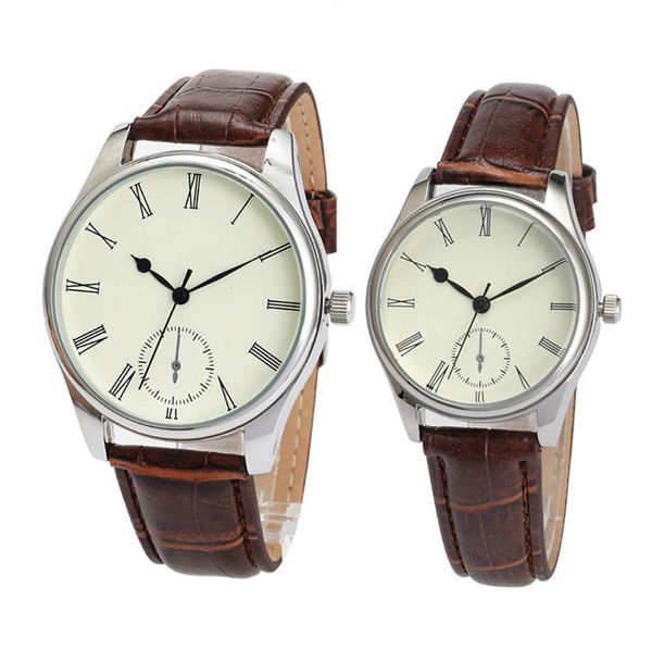 watch men's and women's belt couple quartz 3 degrees waterproof electroplating movement battery, Slivery;brown
watch men's and women's belt couple quartz 3 degrees waterproof electroplating movement battery, Slivery;brown