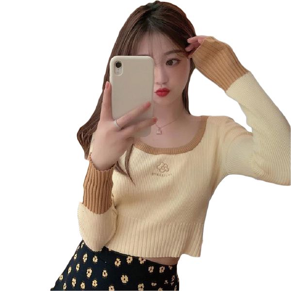 2021 new spring autumn fashion slim fit knitted o neck short casual splicing women sweater dz4i, White;black
2021 new spring autumn fashion slim fit knitted o neck short casual splicing women sweater dz4i, White;black