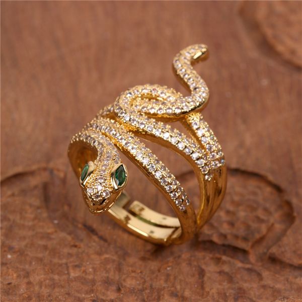 2021 personality fashion copper inlaid zicron index finger snake ring gold-plated women rings girlfriend gift adjustable, Golden;silver
2021 personality fashion copper inlaid zicron index finger snake ring gold-plated women rings girlfriend gift adjustable, Golden;silver