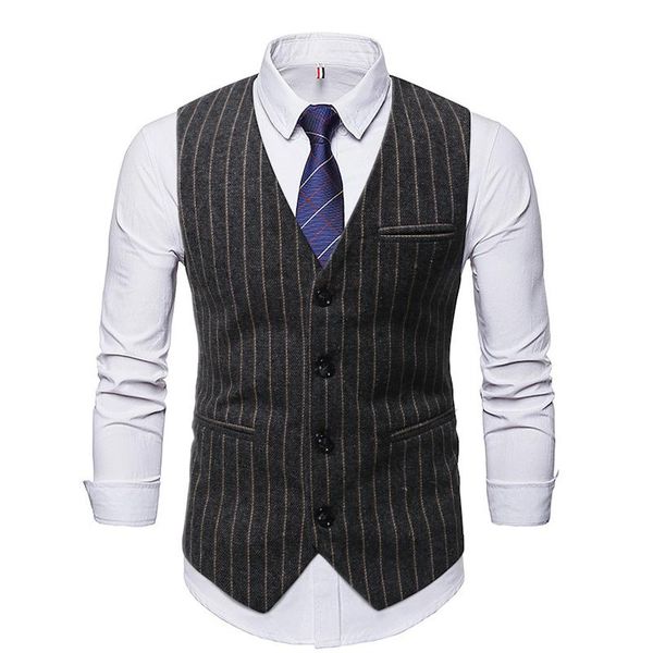 men's vests miamoom men style waistcoat with stripe single breasted leisure, Black;white
men's vests miamoom men style waistcoat with stripe single breasted leisure, Black;white