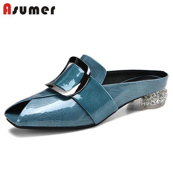 asumer 2021 genuine leather shoes women slipper peep toe metal decoration comfortable low heel casual shoes woman, Black
asumer 2021 genuine leather shoes women slipper peep toe metal decoration comfortable low heel casual shoes woman, Black