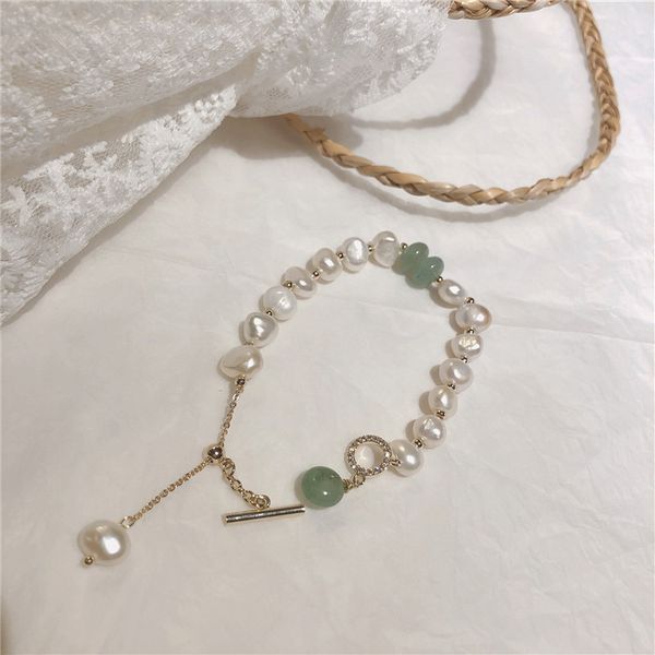 new freshwater pearl fashion bracelet baroque goldplated agate stone and stone pull bracelet, Black
new freshwater pearl fashion bracelet baroque goldplated agate stone and stone pull bracelet, Black