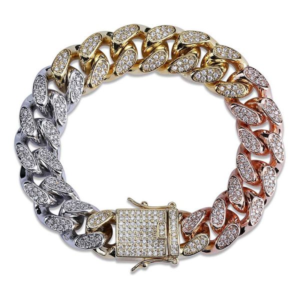 iced out chain bracelet for men 3 colors miami micro pave zircon bracelets new arrival fashion hip hop rock jewelry, Silver
iced out chain bracelet for men 3 colors miami micro pave zircon bracelets new arrival fashion hip hop rock jewelry, Silver