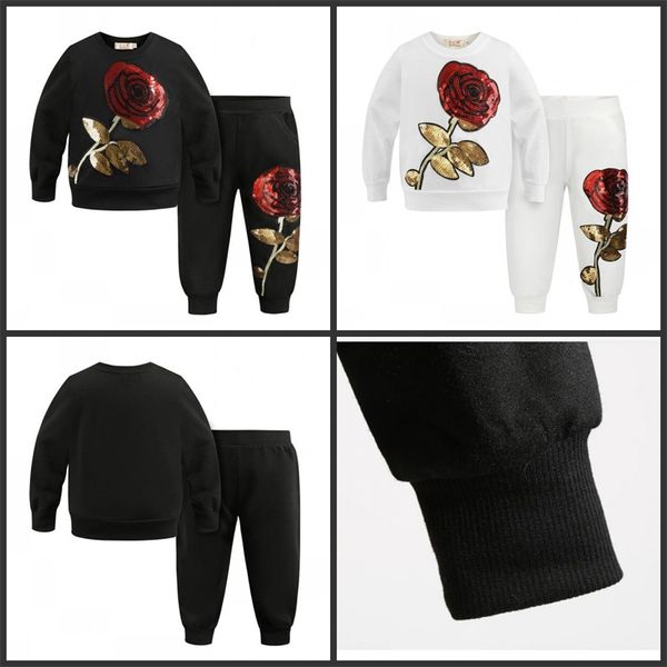 spring autumn girls tracksuits children rose flower embroidered casual sets kids sportswear fashion girl t-shirt+pants 2pcs suits 439 y2, Blue
spring autumn girls tracksuits children rose flower embroidered casual sets kids sportswear fashion girl t-shirt+pants 2pcs suits 439 y2, Blue