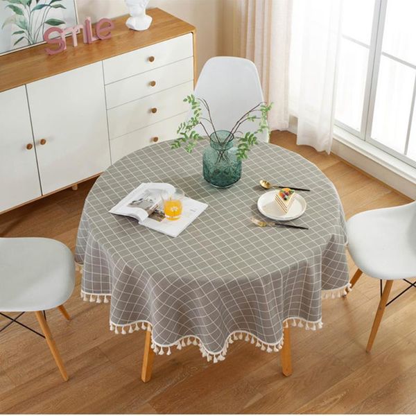 table cloth protective cover home decor simple round tablecloth with tassel multipurpose for kitchen geometric cotton linen dustproof
table cloth protective cover home decor simple round tablecloth with tassel multipurpose for kitchen geometric cotton linen dustproof
