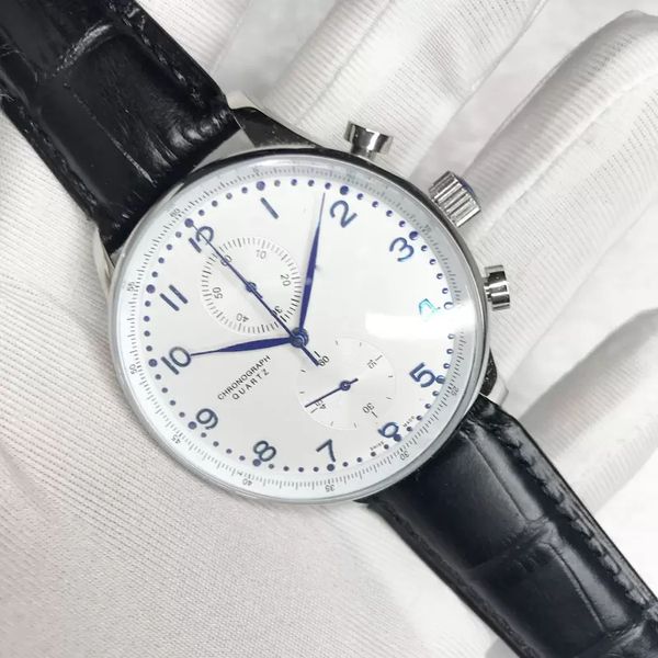 leisure luxury men quartz watch with chronograph works sapphire glass leather strap silver stainless steel case wristwatches, Slivery;brown
leisure luxury men quartz watch with chronograph works sapphire glass leather strap silver stainless steel case wristwatches, Slivery;brown