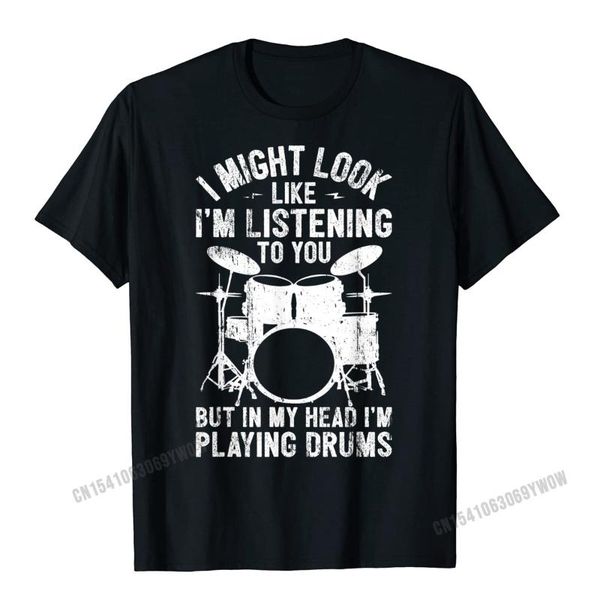 men's t-shirts drum i might look like im listening playing drummer band t-shirt special party t shirts harajuku shirt for men classic, White;black
men's t-shirts drum i might look like im listening playing drummer band t-shirt special party t shirts harajuku shirt for men classic, White;black