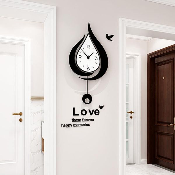 wall clocks modern design water drops large creative swingable living room decoration fashion watch
wall clocks modern design water drops large creative swingable living room decoration fashion watch