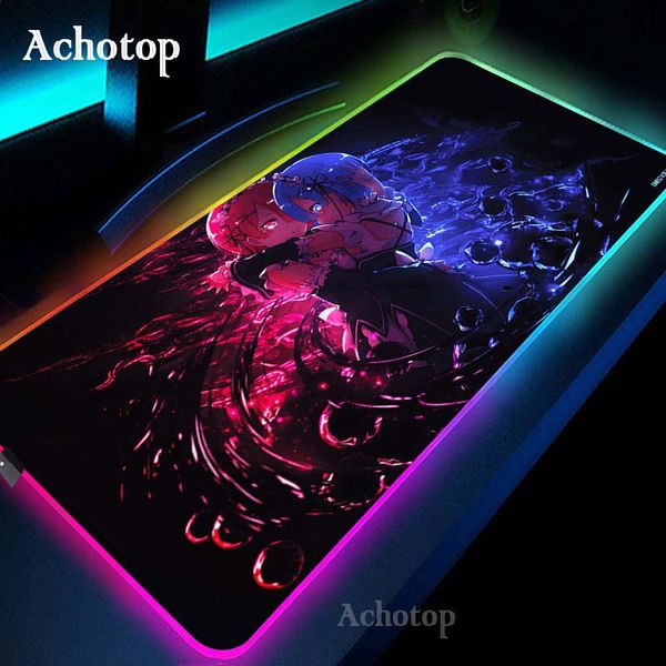 mouse pads & wrist rests re zero gaming computer mousepad gamer large anime pad rgb big carpet xxl mausepad led pc desk play mat with backli
mouse pads & wrist rests re zero gaming computer mousepad gamer large anime pad rgb big carpet xxl mausepad led pc desk play mat with backli