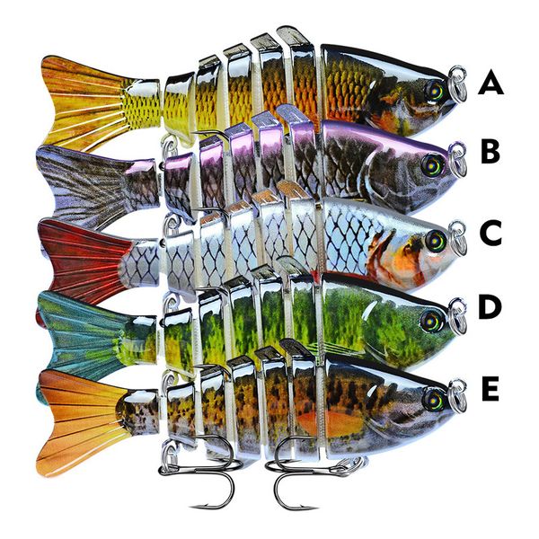 5pcs/lot multi-section fish hard baits & lures 15 color mixed 10cm 15.5g 6# hook fishing hooks pesca fishing tackle accessories 415 x2
5pcs/lot multi-section fish hard baits & lures 15 color mixed 10cm 15.5g 6# hook fishing hooks pesca fishing tackle accessories 415 x2