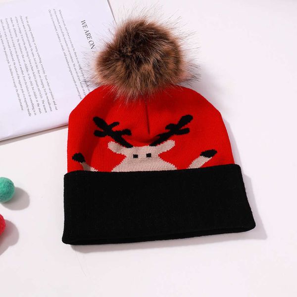 hat knitted wool autumn winter warm double layer christmas elk pullover gift, Blue;gray
hat knitted wool autumn winter warm double layer christmas elk pullover gift, Blue;gray
