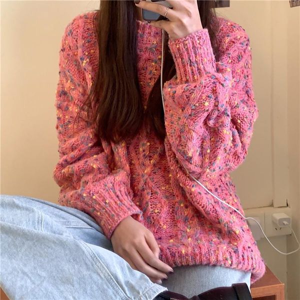 women's sweaters korean color dot women sweater 2021 winter cute embroidery long sleeve jumper casual loose knitted pullover top, White;black
women's sweaters korean color dot women sweater 2021 winter cute embroidery long sleeve jumper casual loose knitted pullover top, White;black