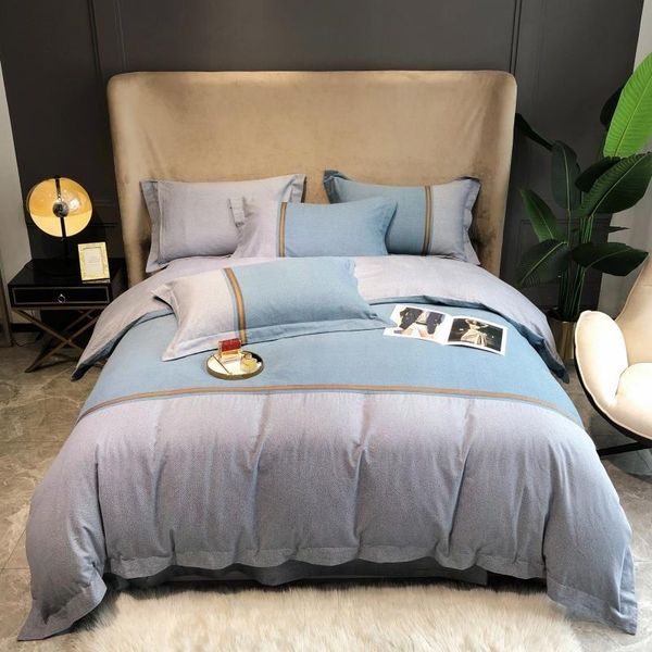bedding sets blue gray patchwork duvet cover with zipper king 4pcs brushed cotton set soft breathable bedsheet pillowcases
bedding sets blue gray patchwork duvet cover with zipper king 4pcs brushed cotton set soft breathable bedsheet pillowcases