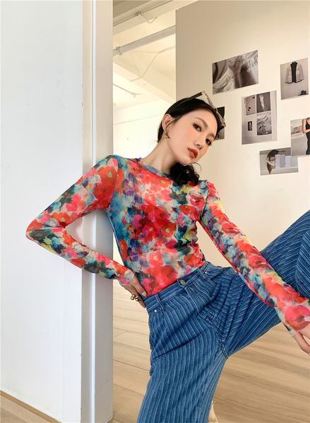 new red crewneck mesh long sleeve t shirt oil painting y2k floral crew neck tee femme 2021 fashion women nc3c, White
new red crewneck mesh long sleeve t shirt oil painting y2k floral crew neck tee femme 2021 fashion women nc3c, White