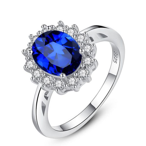 cluster rings 100% 925 sterling silver blue gemstone created 7x9mm oval-cut wedding engagement sapphire ring solid fine jewelry gift, Golden;silver
cluster rings 100% 925 sterling silver blue gemstone created 7x9mm oval-cut wedding engagement sapphire ring solid fine jewelry gift, Golden;silver