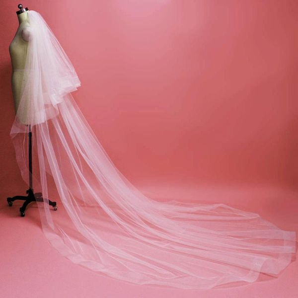 bridal veils real pos white ivory horsehair 2 layer cathedral long wedding veil for bride 3 m with comb accessories, Black
bridal veils real pos white ivory horsehair 2 layer cathedral long wedding veil for bride 3 m with comb accessories, Black