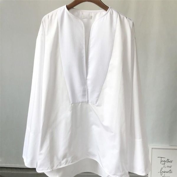 women's blouses & shirts millay wide-sleeved stitching v-neck poplin cotton white blouse shirt oversized cut sleeve casual loose female
women's blouses & shirts millay wide-sleeved stitching v-neck poplin cotton white blouse shirt oversized cut sleeve casual loose female