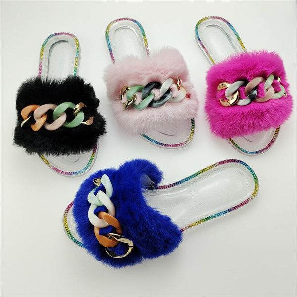 slippers summer women's shoes plush fashion open toe outdoor leisure rhinestone sandals plus size, Black
slippers summer women's shoes plush fashion open toe outdoor leisure rhinestone sandals plus size, Black