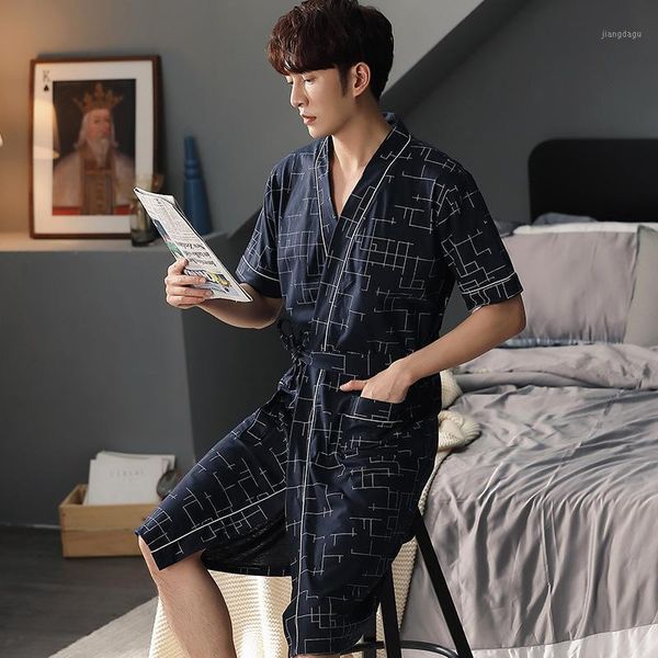 men's sleepwear summer trendy cotton bathrobe comfort short-sleeves v-neck nightgown pockets robe male nightdress black print pajamas s, Black;brown
men's sleepwear summer trendy cotton bathrobe comfort short-sleeves v-neck nightgown pockets robe male nightdress black print pajamas s, Black;brown