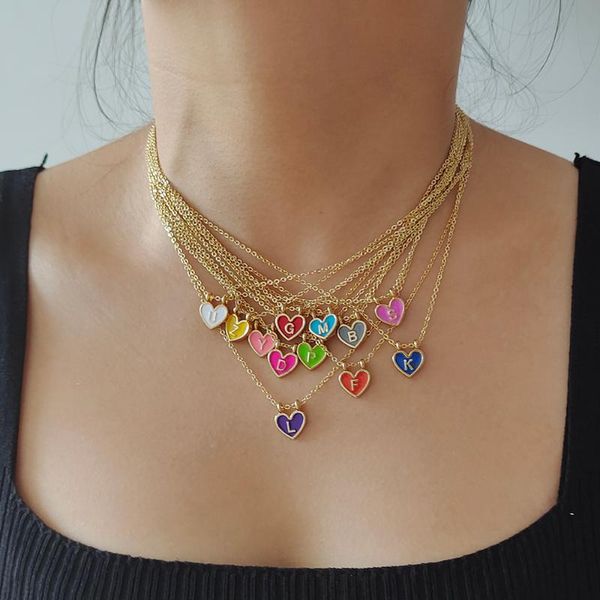 pendant necklaces zx colorful enamel letter a-z initial necklace for women trendy girls alphabet jewelry wholesale gifts, Silver
pendant necklaces zx colorful enamel letter a-z initial necklace for women trendy girls alphabet jewelry wholesale gifts, Silver