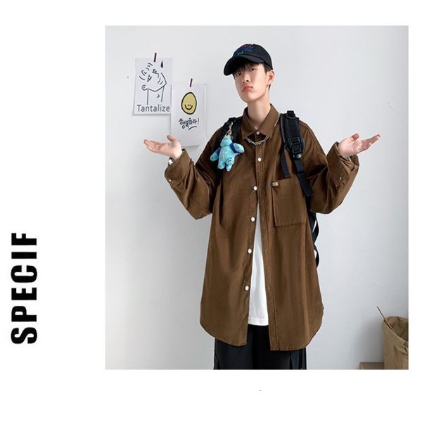 2021 new autumn winter young men's corduroy all-match outer wear jacket hong kong casual couple shirt harajuku style bjdy, White;black
2021 new autumn winter young men's corduroy all-match outer wear jacket hong kong casual couple shirt harajuku style bjdy, White;black