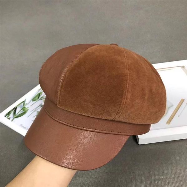 stingy brim hats 202108-2509204 winter plush fabric patchwork faux leather fashion leisure street lady octagonal hat men women visors cap, Blue;gray
stingy brim hats 202108-2509204 winter plush fabric patchwork faux leather fashion leisure street lady octagonal hat men women visors cap, Blue;gray