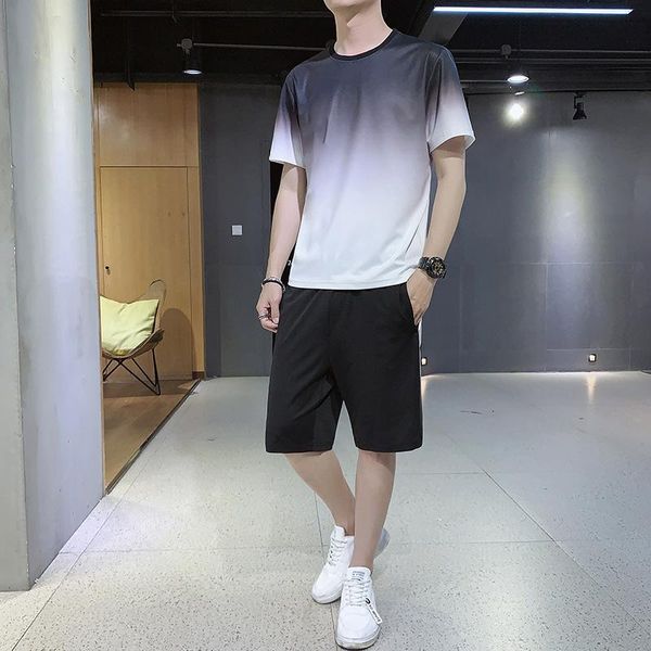 men's tracksuits men sets summer short sleeve shirt gradient color clothing sportswear 2 piece set sweatsuit track shorts male, Gray
men's tracksuits men sets summer short sleeve shirt gradient color clothing sportswear 2 piece set sweatsuit track shorts male, Gray