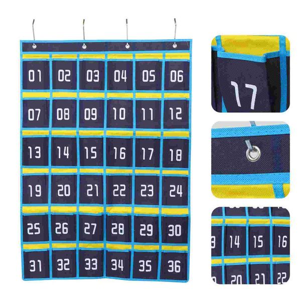 car organizer durable phone wall hanging storage pouch sundry bag numbered pocket