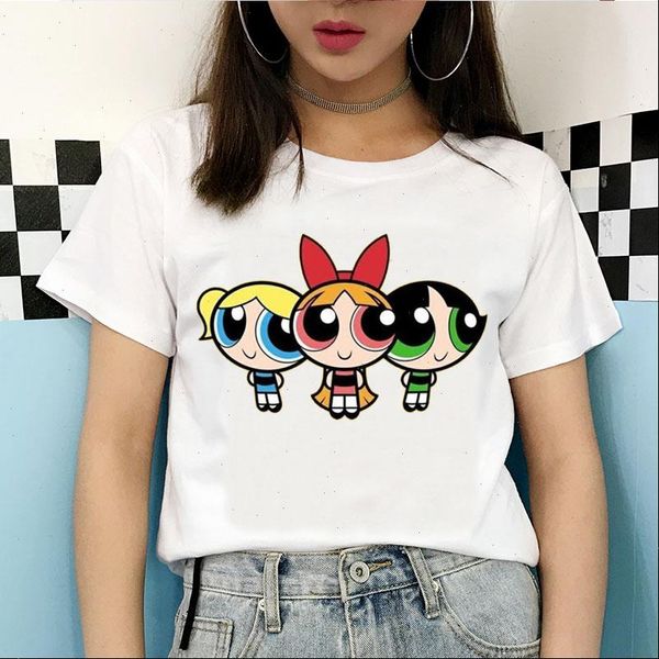 new summer 2021 white kawaii powerpuff t shirts for harajuku girls funny cartoon print t shirts fashion clothes for women
new summer 2021 white kawaii powerpuff t shirts for harajuku girls funny cartoon print t shirts fashion clothes for women