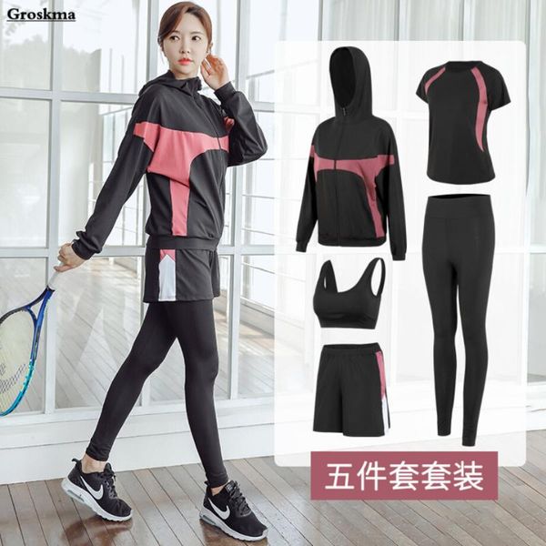 loose coats+t shirt+bra+shorts+pants women yoga 5 piece set fitness gym clothing outdoor quick dry sportswear suits sets, White;red
loose coats+t shirt+bra+shorts+pants women yoga 5 piece set fitness gym clothing outdoor quick dry sportswear suits sets, White;red