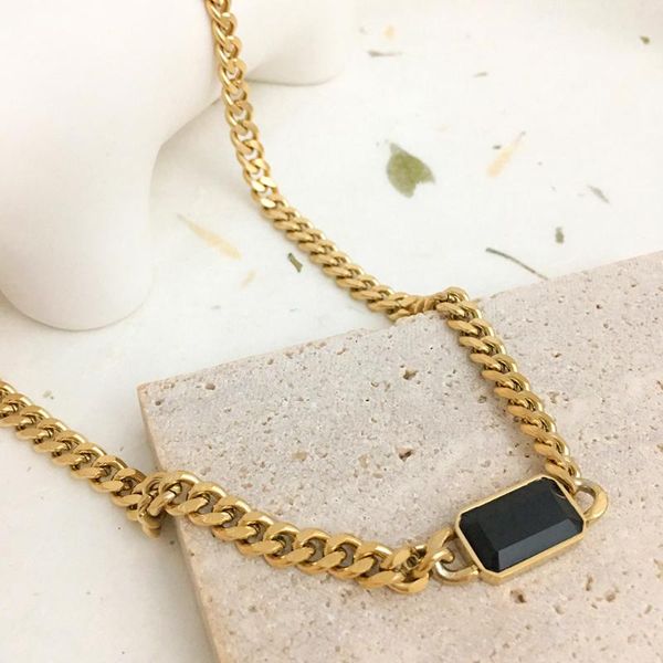 chokers monlansher gold color flat chain black geometric pendant necklace minimalist trendy metal necklaces jewelry gift, Golden;silver
chokers monlansher gold color flat chain black geometric pendant necklace minimalist trendy metal necklaces jewelry gift, Golden;silver