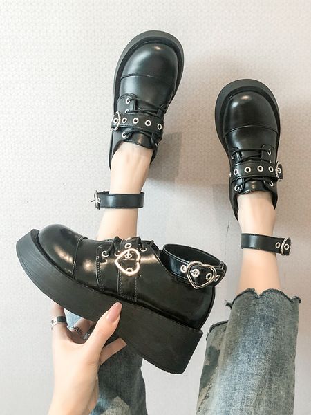 sweet gothic black japanese girl platform beautiful anime lolita women's shoes harujuku cosplay rebite goth loli 0ka4
sweet gothic black japanese girl platform beautiful anime lolita women's shoes harujuku cosplay rebite goth loli 0ka4