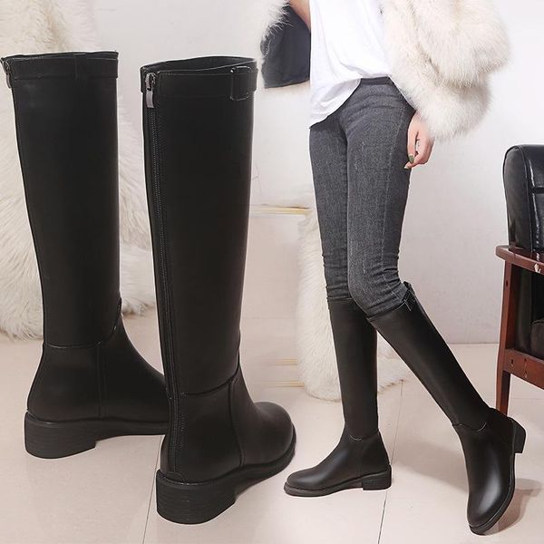boots high leather 2021 autumn and winter children's knight thick heel plush riding women's knee, Black
boots high leather 2021 autumn and winter children's knight thick heel plush riding women's knee, Black