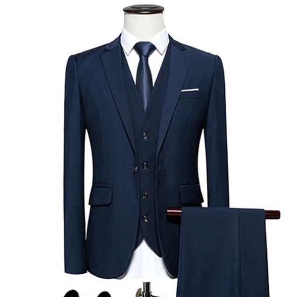 men's suits & blazers fashion casual men's suit / plain jacket pants vest, White;black
men's suits & blazers fashion casual men's suit / plain jacket pants vest, White;black
