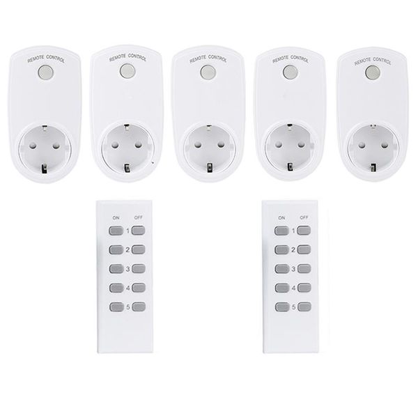 smart power plugs esplenty plug remote control wireless socket eu standard (5 socket+2 remote)
smart power plugs esplenty plug remote control wireless socket eu standard (5 socket+2 remote)