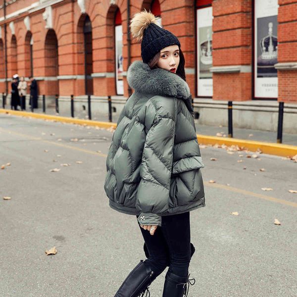 down jacket fur big hair collar short white duck women's 2021 winter korean fashion coat, Black
down jacket fur big hair collar short white duck women's 2021 winter korean fashion coat, Black