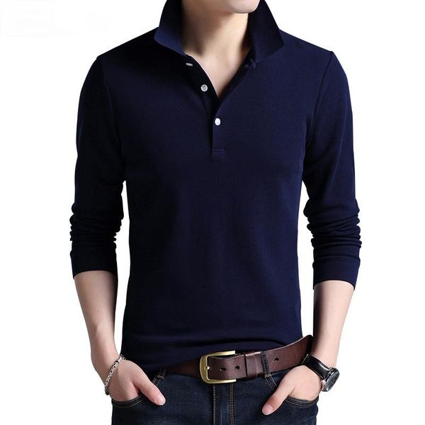 men's polos grade fashion men shirt solid color slim fit long sleeve mercerized cotton casual mens m-4xl, White;black
men's polos grade fashion men shirt solid color slim fit long sleeve mercerized cotton casual mens m-4xl, White;black