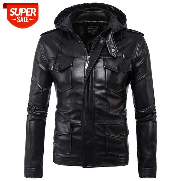 new 2020 men soft pu leather jacket men hood black mutil pockets plus size 4xl 5xl motorcycle leather jacket male brand clothing #mc3x, Black;brown
new 2020 men soft pu leather jacket men hood black mutil pockets plus size 4xl 5xl motorcycle leather jacket male brand clothing #mc3x, Black;brown