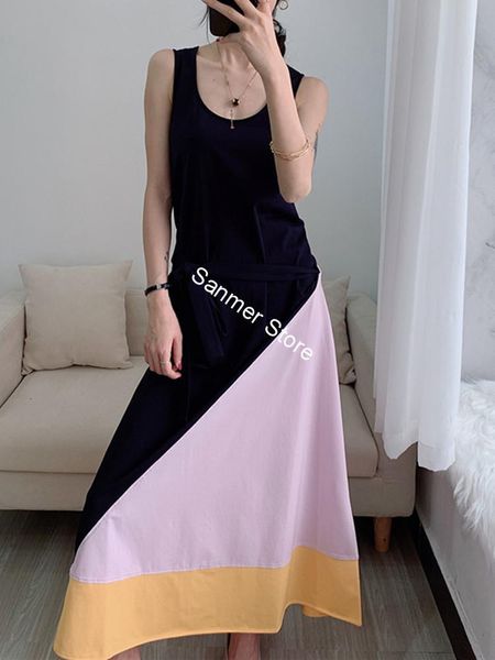 2021 new cor retalhos sem mangas midi vestido novo vero cintura rendas vestidos longos com faixas de moda qwtx, Black;gray
2021 new cor retalhos sem mangas midi vestido novo vero cintura rendas vestidos longos com faixas de moda qwtx, Black;gray