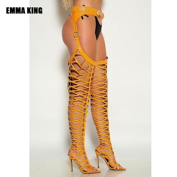 boots women over the knee fashion cutouts open toe thigh high summer pointed heels sandals woman 2021, Black
boots women over the knee fashion cutouts open toe thigh high summer pointed heels sandals woman 2021, Black