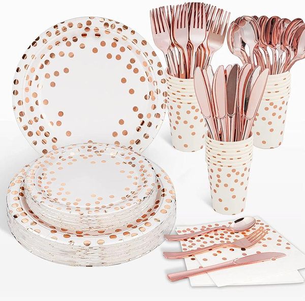 disposable dinnerware rose gold party tableware sets supplies plates birthday decoration wedding christmas baby shower favors
disposable dinnerware rose gold party tableware sets supplies plates birthday decoration wedding christmas baby shower favors