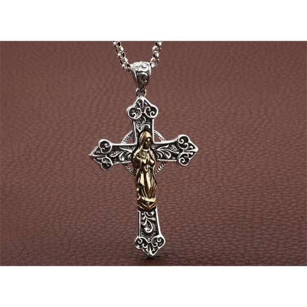 luxury design pendant necklace fashion jewelry s925 sterling silver virgin mary cross men's and women's sweater chain thai
luxury design pendant necklace fashion jewelry s925 sterling silver virgin mary cross men's and women's sweater chain thai