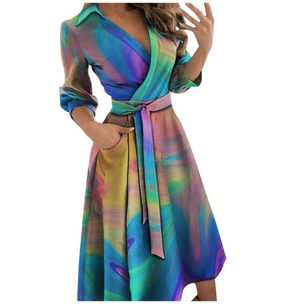 casual dresses fashion women tie dye print shirt dress autumn spring long sleeve maxi elegant office lady lapel work party, Black;gray
casual dresses fashion women tie dye print shirt dress autumn spring long sleeve maxi elegant office lady lapel work party, Black;gray