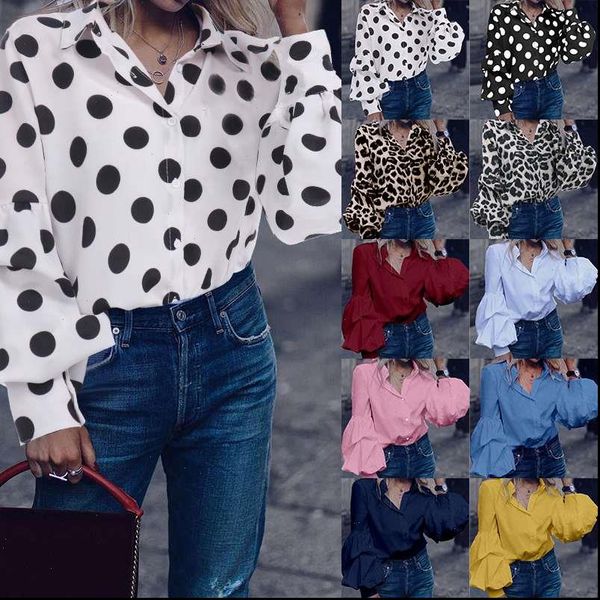 fashion 2021 women long puff sleeve blouses shirts lapel buttons casual loose solid work blusas mujer plus size, White
fashion 2021 women long puff sleeve blouses shirts lapel buttons casual loose solid work blusas mujer plus size, White